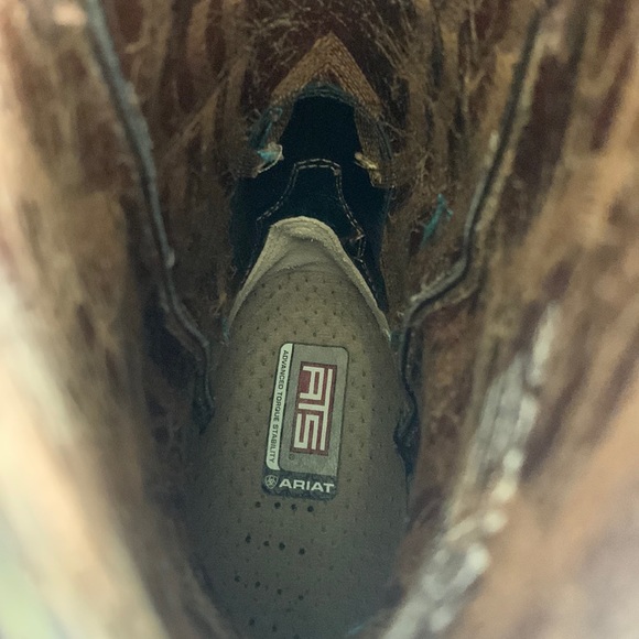 Ariat Women’s Heritage Western R-Toe Boots Sassy Brown 6 - Picture 9 of 11